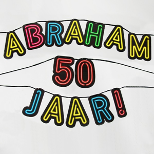 Neon slinger - Abraham 50 jaar! Neon slinger - Abraham 50 jaar!
